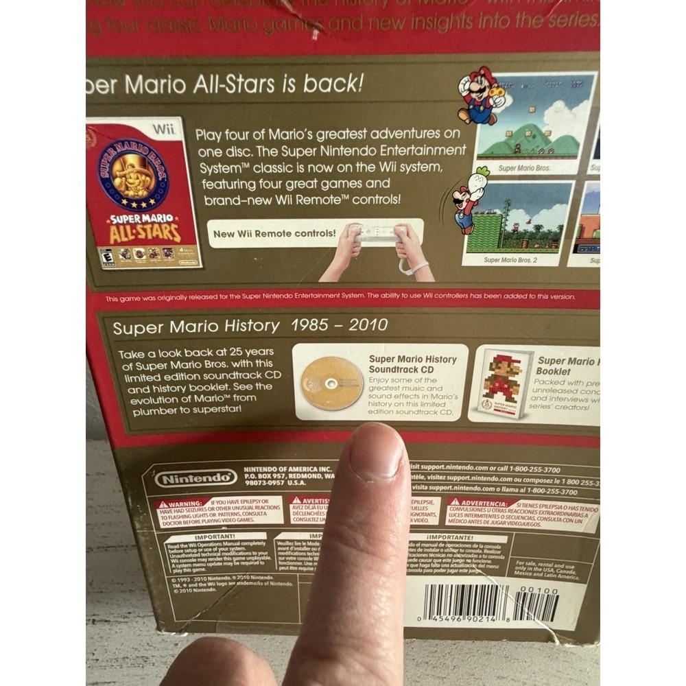 Super Mario History 1985-2010 Soundtrack CD Video Game Music Nintendo Brand New - Picture 5 of 5